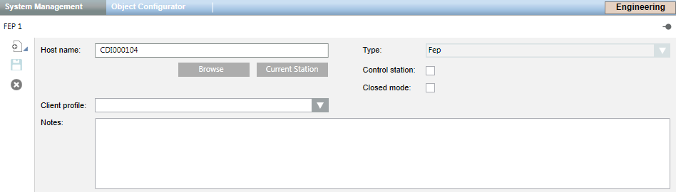 Stations: FEP Settings